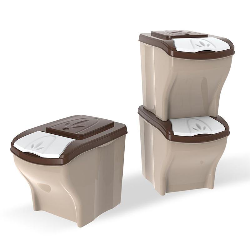 [33340] Bama Poker Container 20L -  Set of 3