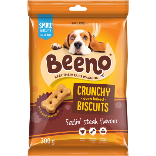[25018] Beeno Small Biscuits Steak Flavour 300g