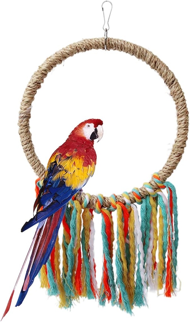 [25362] Bird Tassel Rope Swing Toy