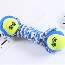 Double Tennis Ball Tug Rope