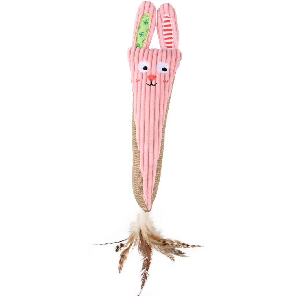 [26865] GiGwi Rabbit Kicker Pink