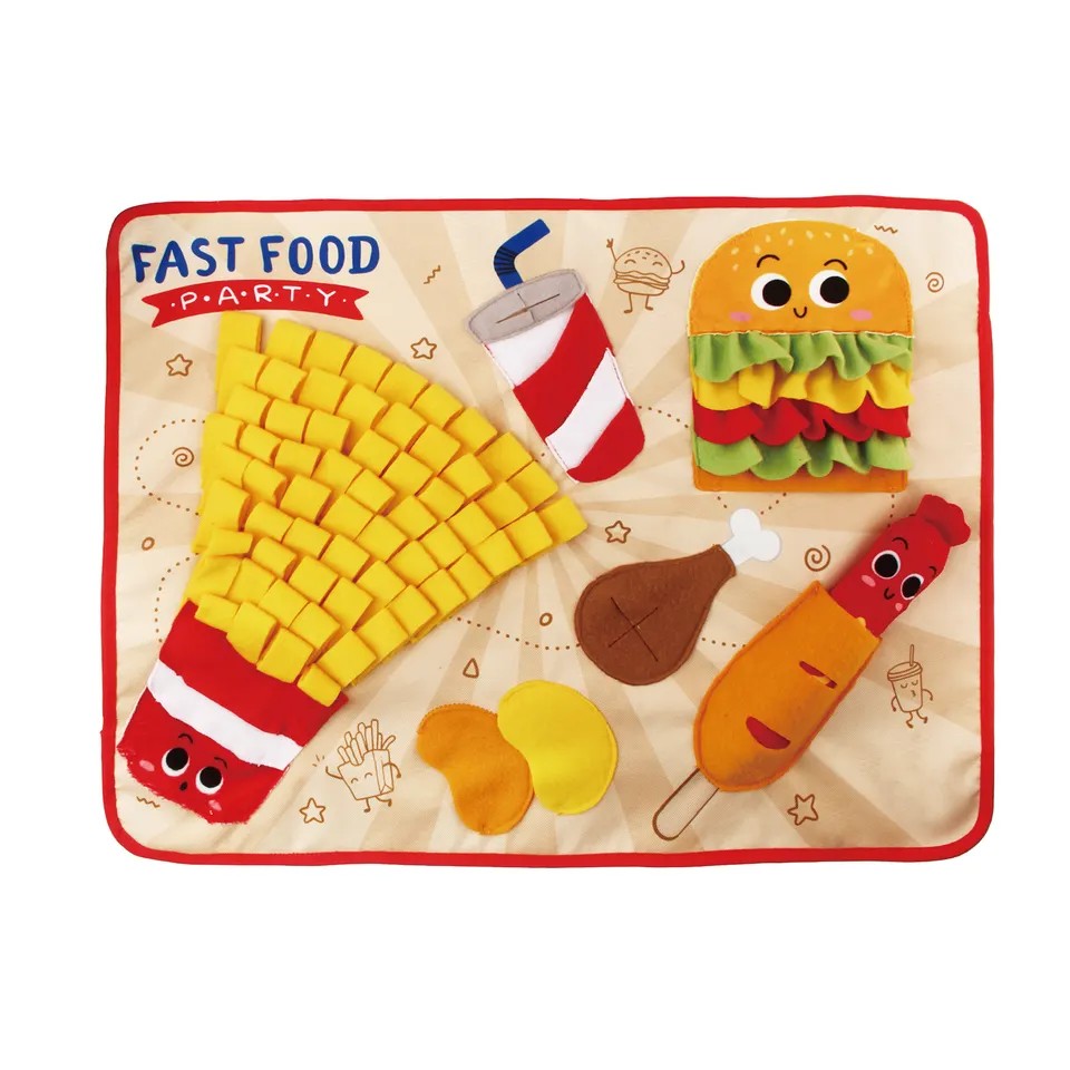 [32134] Gigwi Snuffle Mat Fast Food