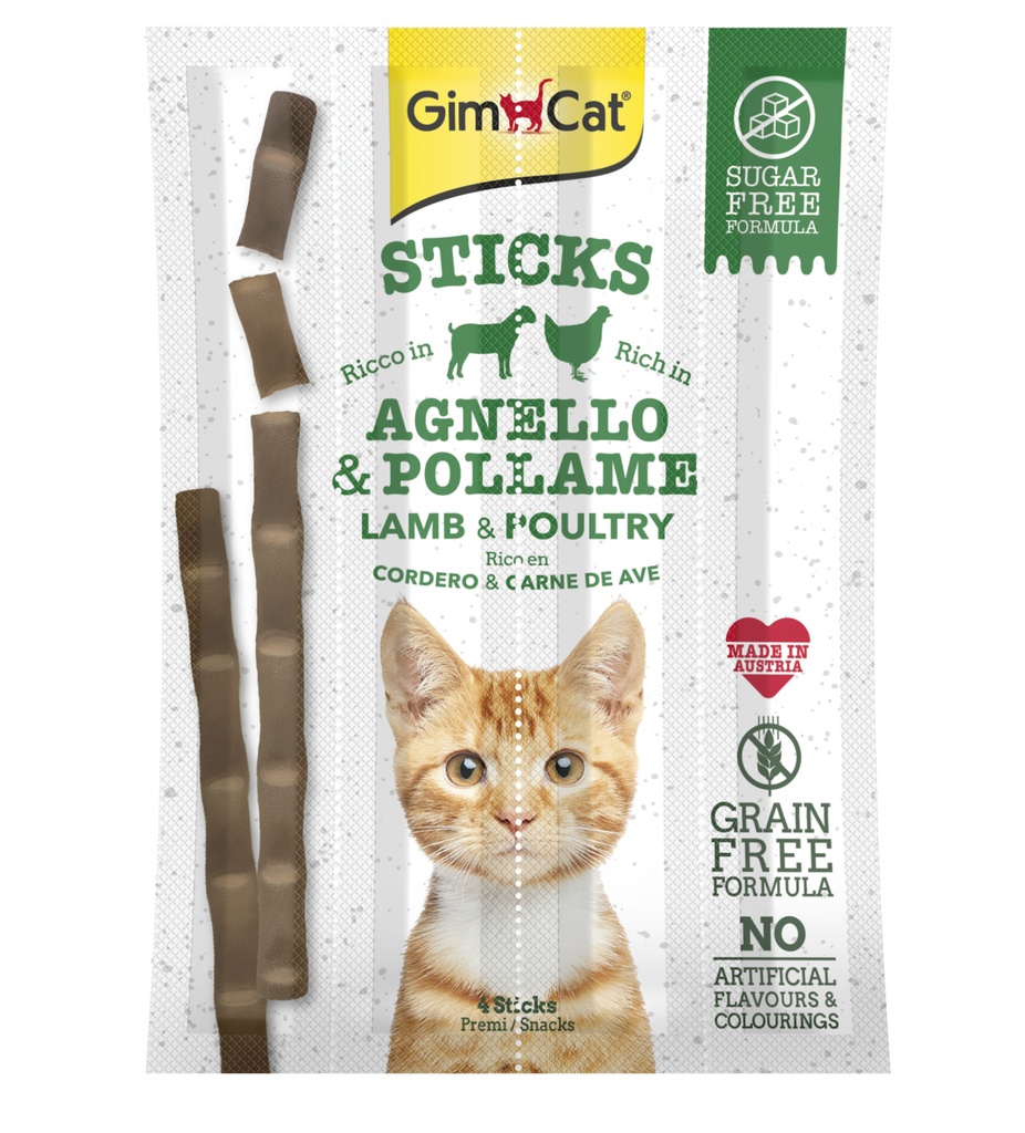 [420523] Gimcat Sticks Lamb & Poultry 4pcs