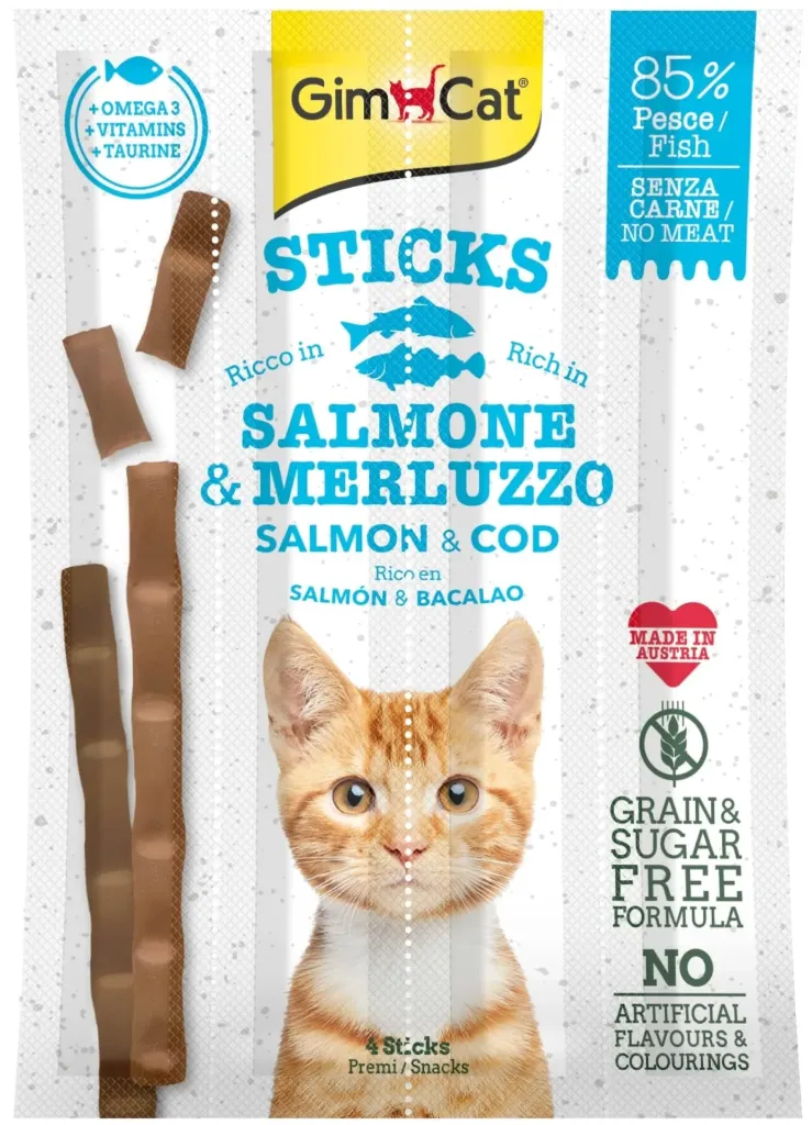 [400778] Gimcat Sticks Salmon & Cod 4pcs