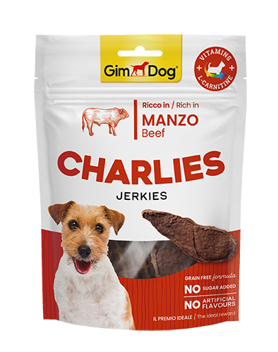 [513669] Gimdog Charlies Jerkies Beef 70g