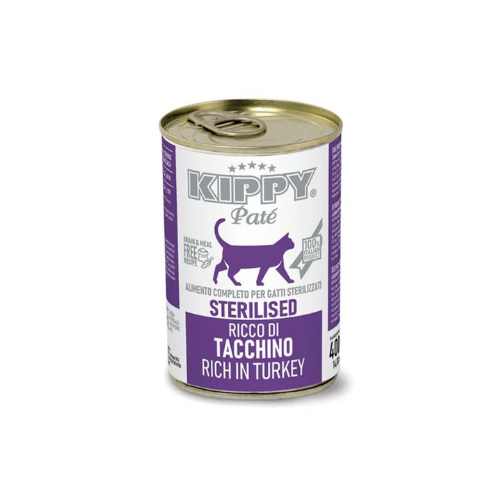 Kippy Pate Sterilised Cat Turkey 400g