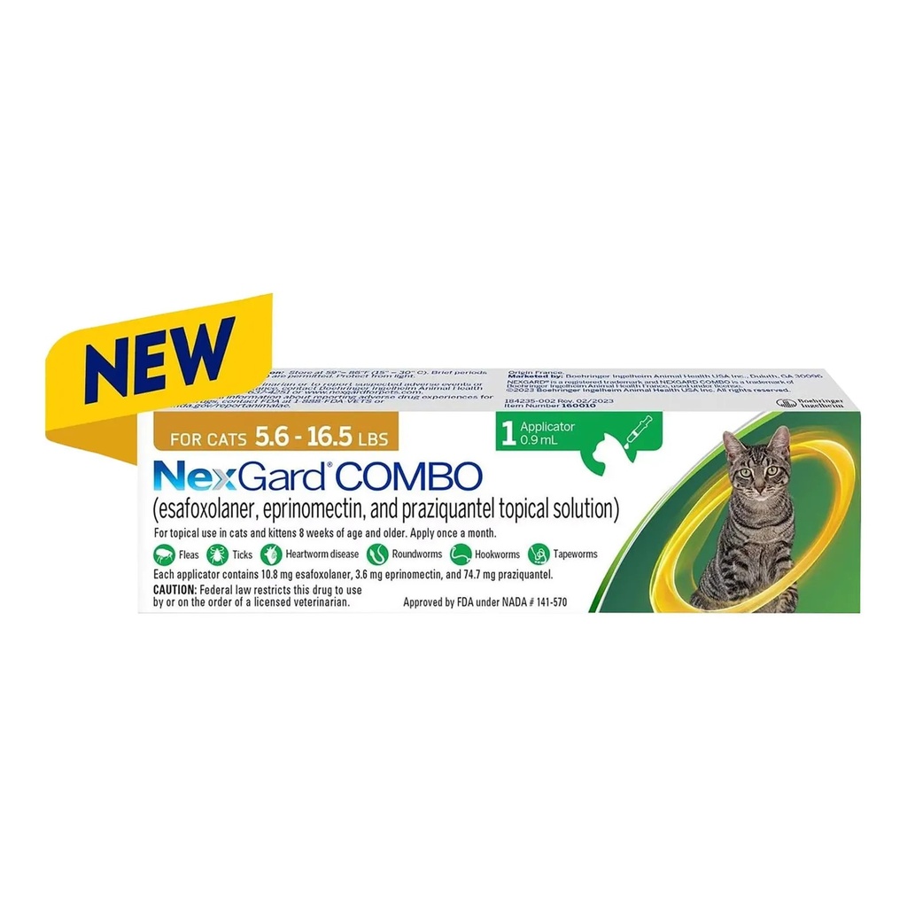 [25738] Nexgard Combo For Cat 5.6 - 16.5 lbs