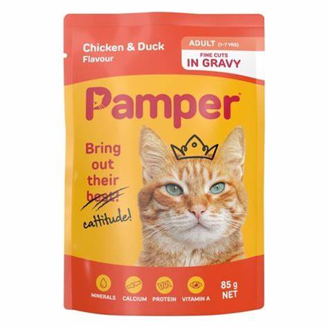 [25005] Pamper Cuts In Gravy Chicken & Duck 85g