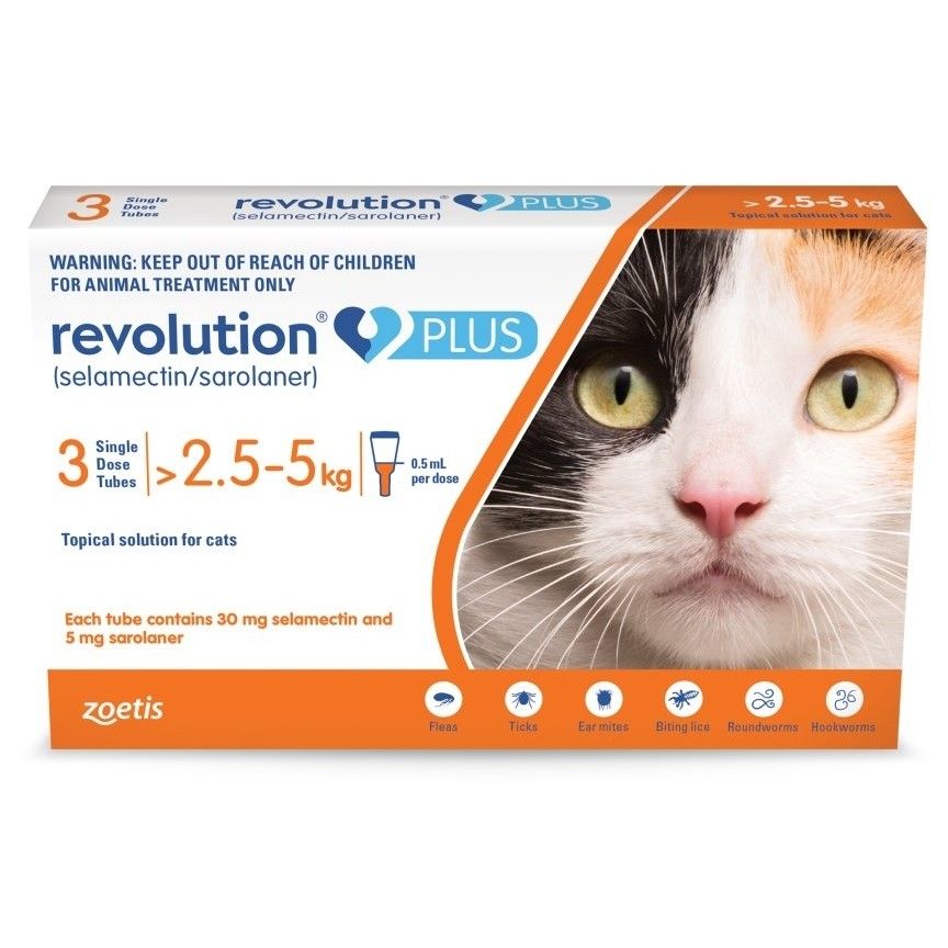 [25082] Revolution PLUS Cats 2.5-5kg (1 Pipette)