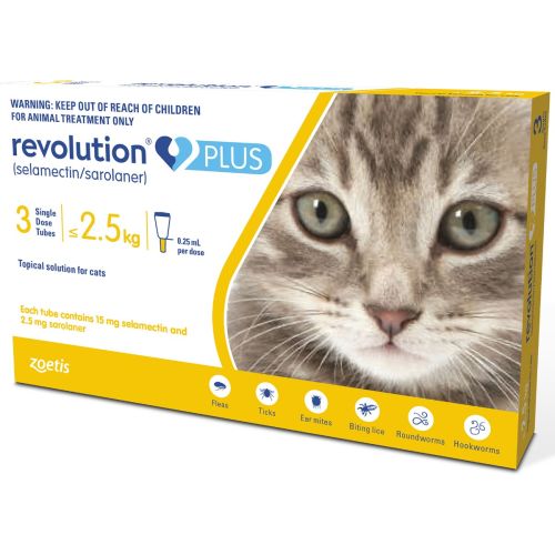[33001] Revolution Plus Spot On <2.5kg (1 Pipette)