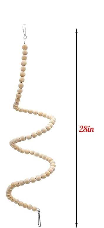 [26266] Wooden Spiral Bird Toy