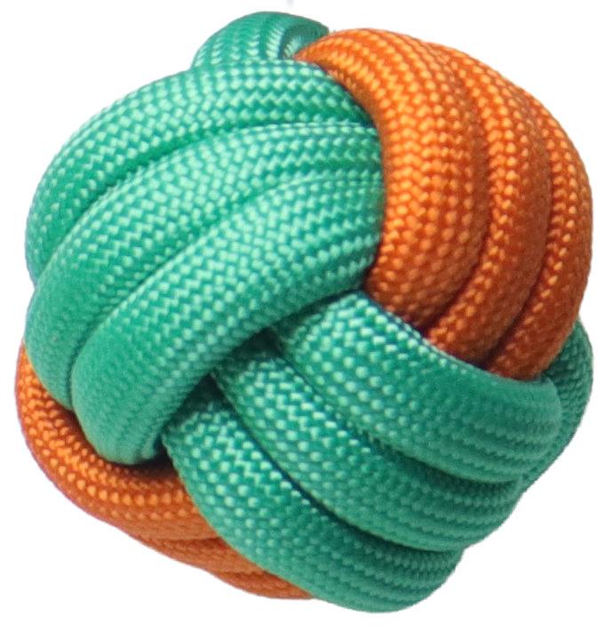 [SW-0368] We Love We Care - Extremknot Ball 6cm Rope Dog Toy