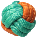 We Love We Care - Extremknot Ball 6cm Rope Dog Toy