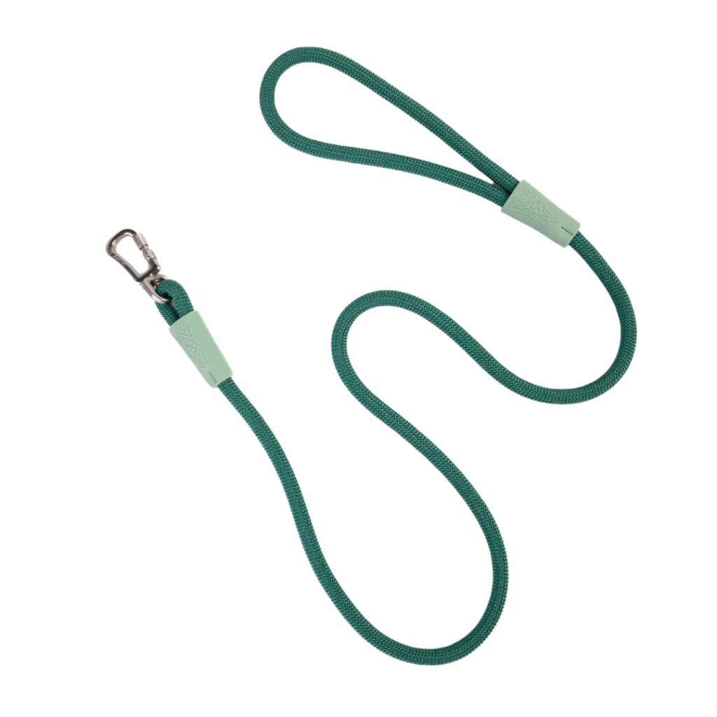 [Zoo22479] Zooghy Dog Rope Leash with Hook - Green on Mint Green