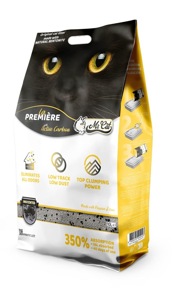[MC-11] Mr Cat La Première Cat Litter With Active Carbon 10L
