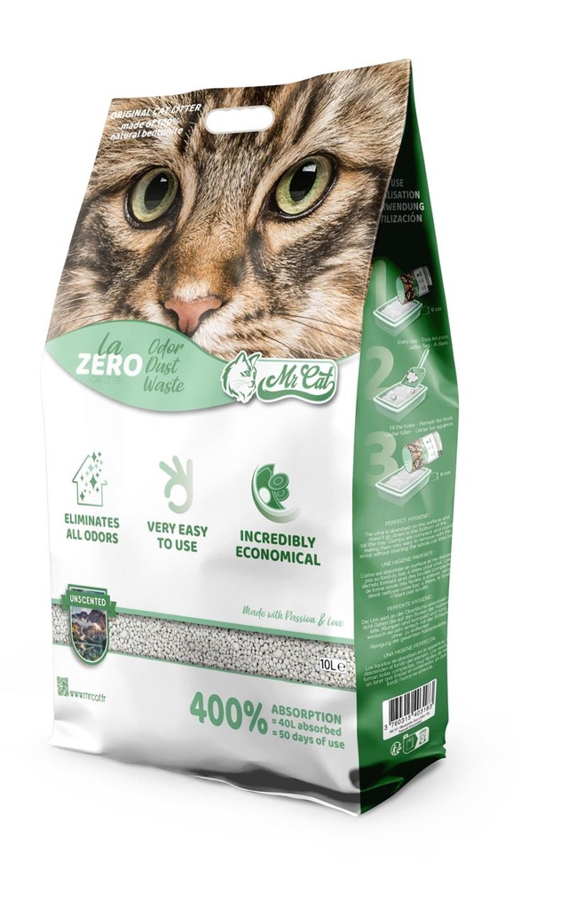 [MC-01] Mr Cat La Zero Cat Litter - Unscented 10L