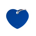 MyFamily Basic Aluminium Big Heart ID Tag